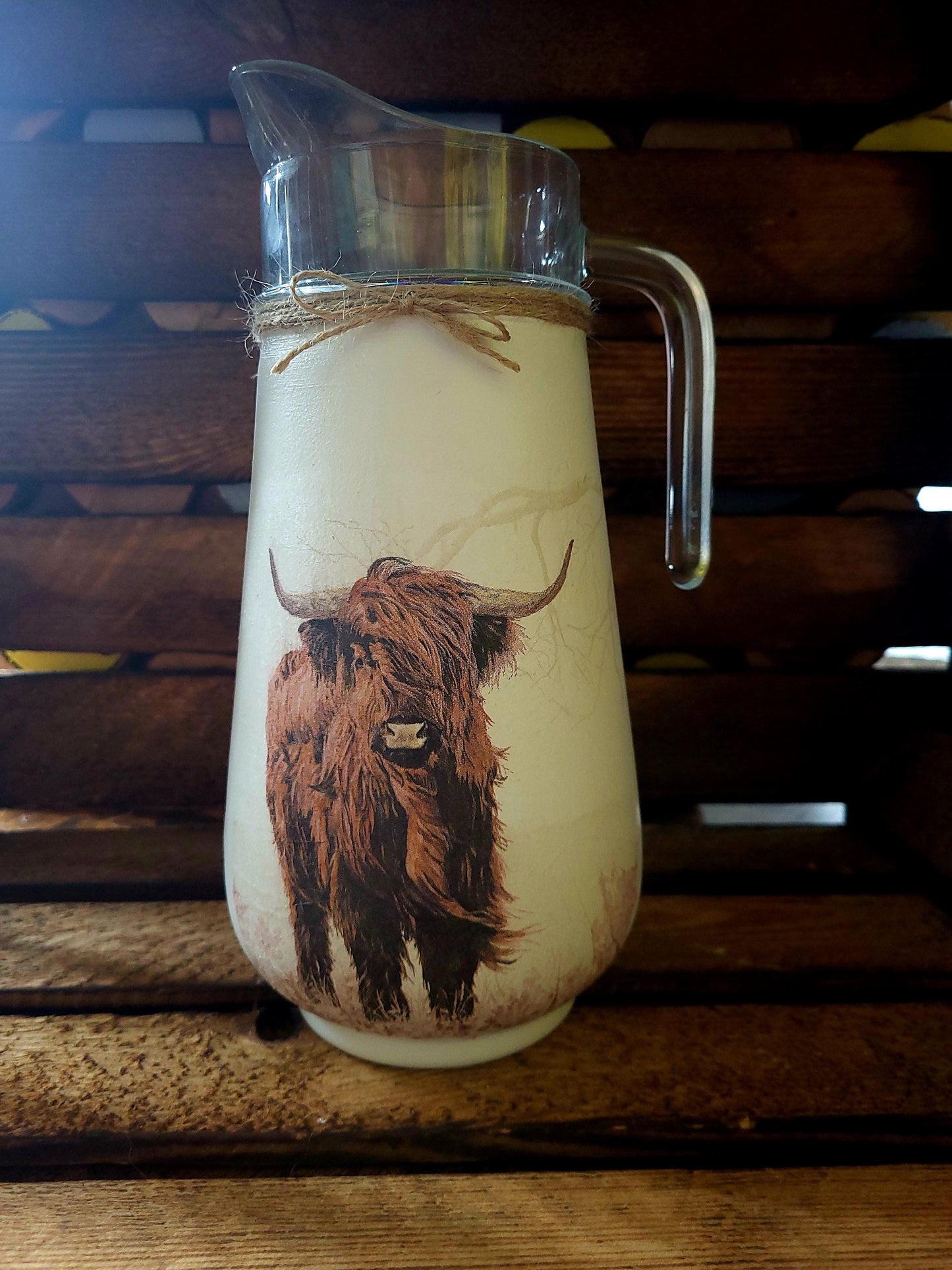 Glass Jug / Milk Jug / Water Jug/ vase /farm animals