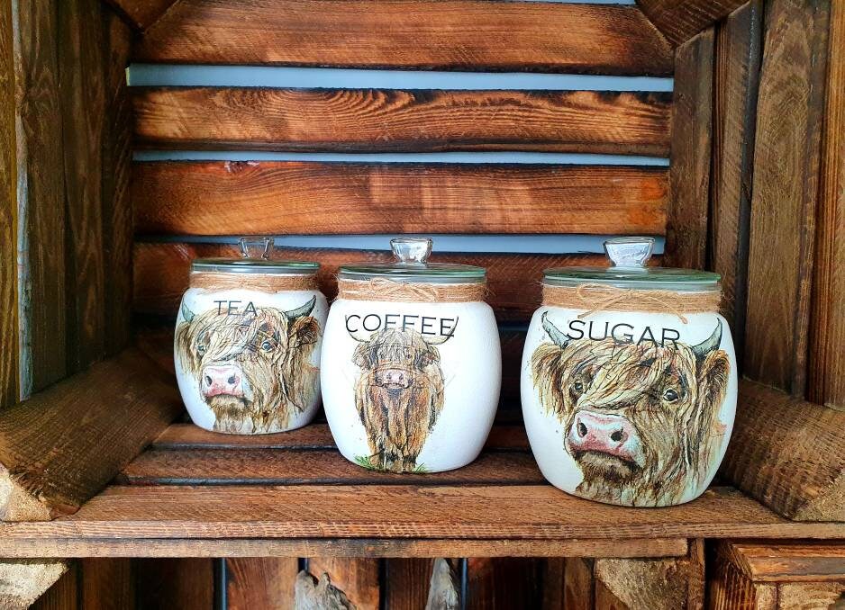 Tea, coffee and sugar canisters | kilner jars | Tea | Coffee | Sugar | Storage Jars | kitchen set