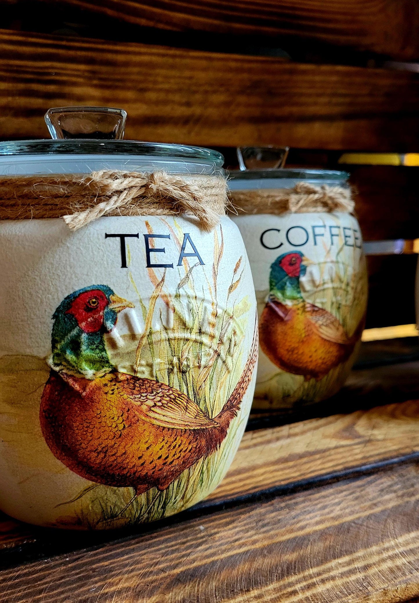 Tea, coffee and sugar canisters | kilner jars | Tea | Coffee | Sugar | Storage Jars | kitchen set