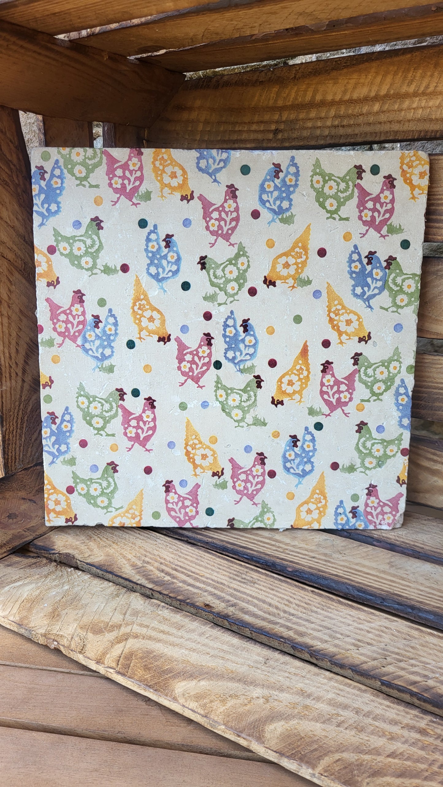 Large Stone Trivet / worktop saver / Honeycomb bee