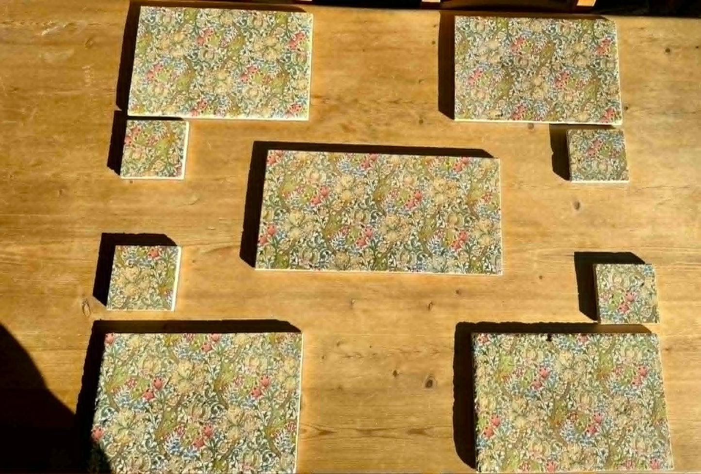Natural Stone Placemat & Coaster Set (2–8) | Handmade Heat Resistant