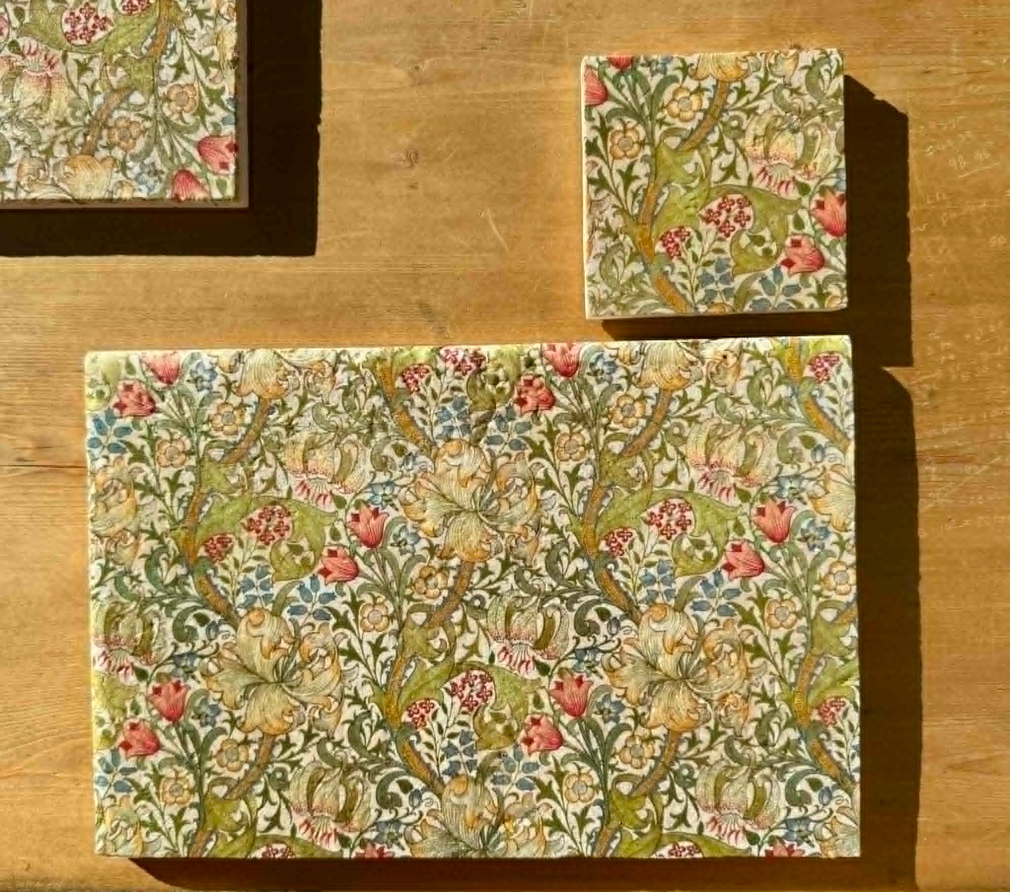 Natural Stone Placemat & Coaster Set (2–8) | Handmade Heat Resistant