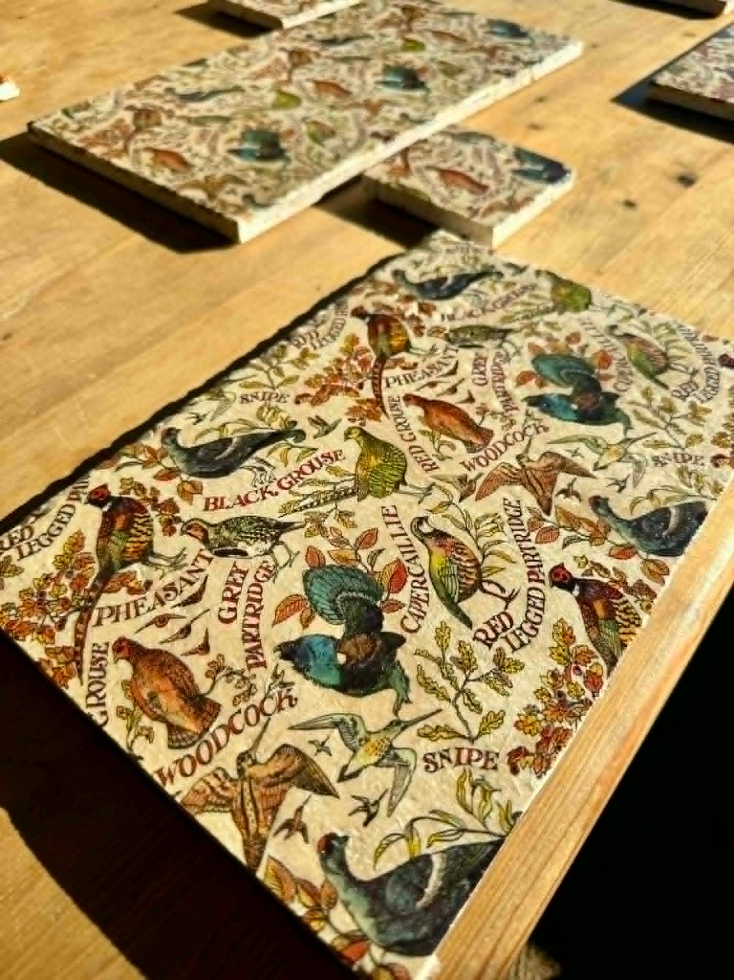 Natural Stone Placemat & Coaster Set (2–8) | Handmade Heat Resistant