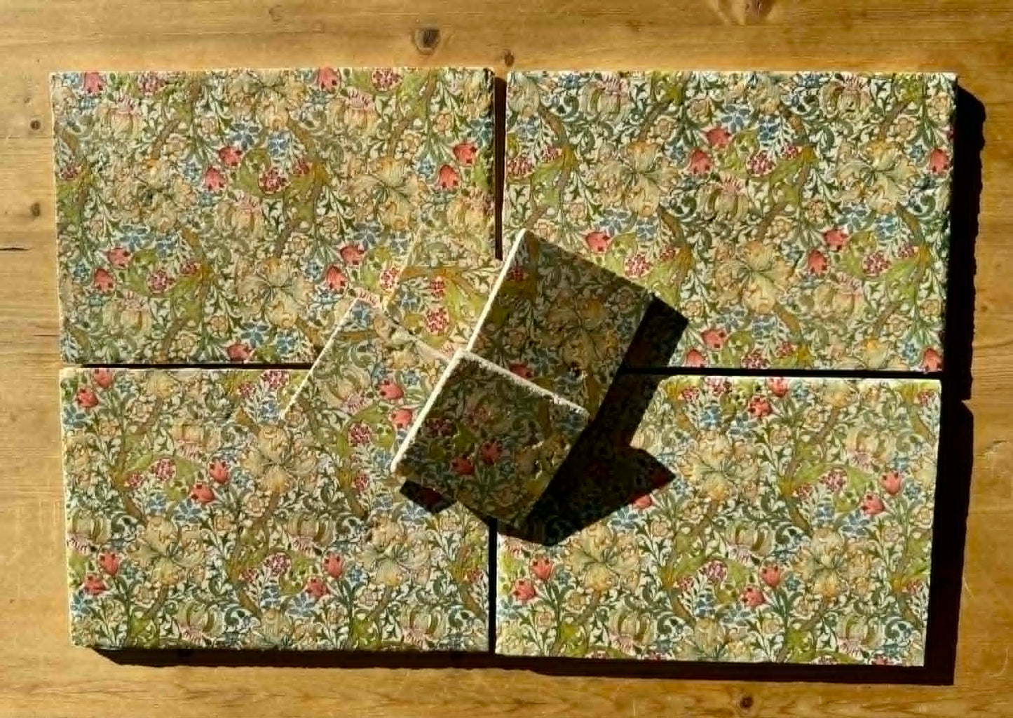 Natural Stone Placemat & Coaster Set (2–8) | Handmade Heat Resistant
