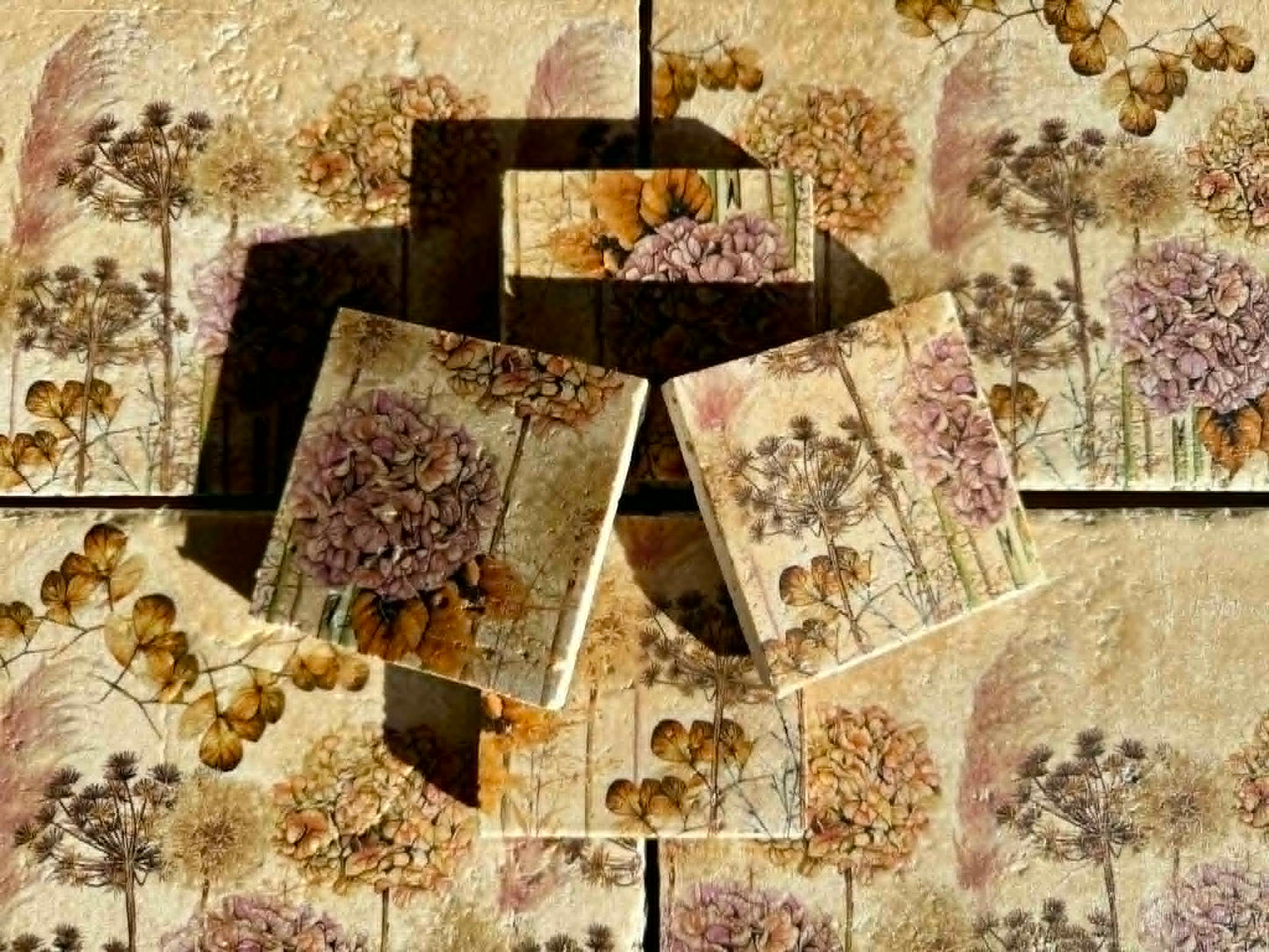 Natural Stone Placemat & Coaster Set (2–8) | Handmade Heat Resistant