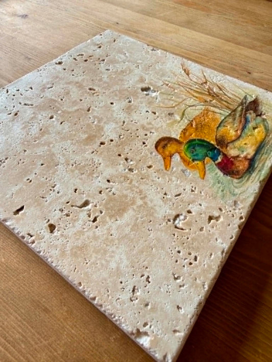 Handmade Stone placemat/ Trivet/ Worktop saver/ Natural stone placemats