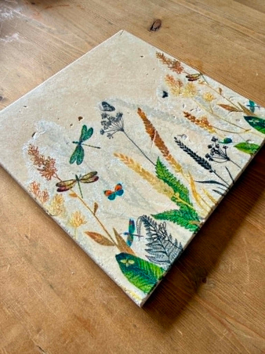 Handmade Stone placemat/ Trivet/ Worktop saver/ Natural stone placemats