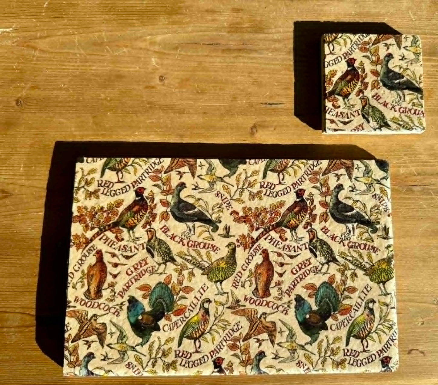 Natural Stone Placemat & Coaster Set (2–8) | Handmade Heat Resistant