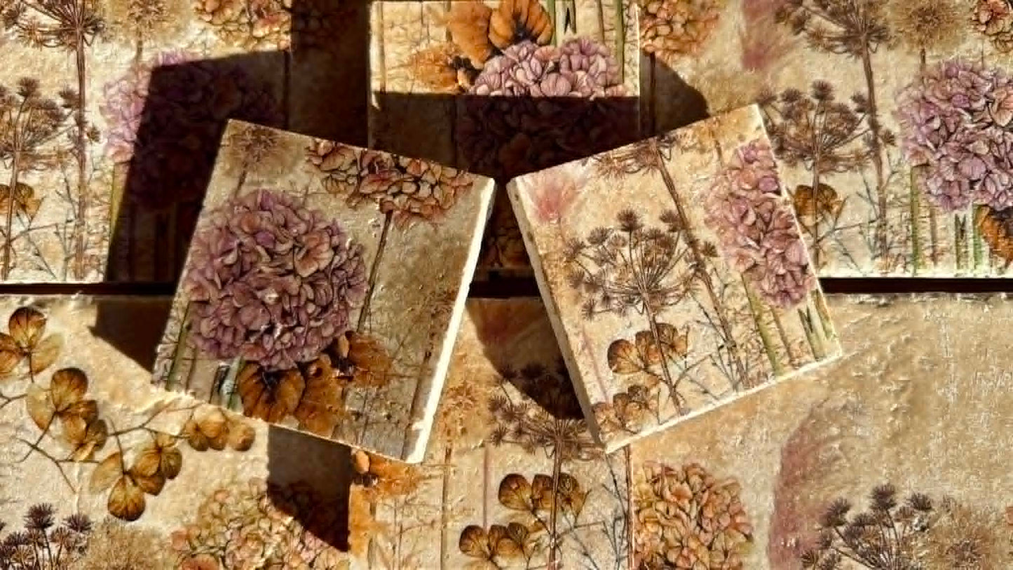 Natural Stone Placemat & Coaster Set (2–8) | Handmade Heat Resistant